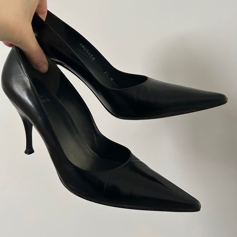 Stuart Weitzman Vintage Patent Leather Pointed Toe Pumps